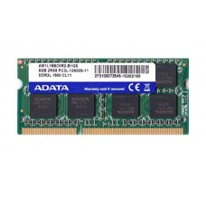 Б/У Память SO-DIMM DDR3, 8Gb, 1600 MHz, AData, 1.35V (AM1L16BC8R2-B1QS)