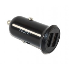 Автомобильное зарядное устройство Nomi, Black, 2xUSB, 3.4A (CC05232)