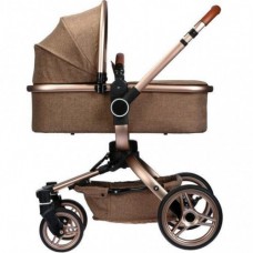 Универсальная коляска 2в1 Miqilong V baby X159, Brown (X159-02)