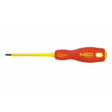 Отвертка NEO Tools шлицевая 4.0 x 100 мм, 1000 В, CrMo (04-053)