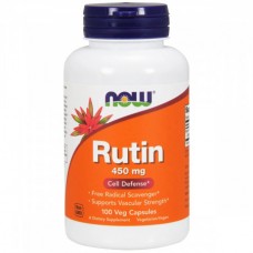 Рутин, Rutin, Now Foods, 450 мг, 100 вегетарианских капсул (NF0735)