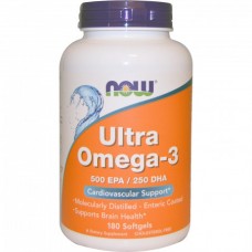 Ультра омега-3, Now Foods, 180 желатиновых капсул (NF1662)