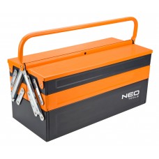 Ящик для інструментів NEO Tools, металевий, 200x455x210 мм, 4.3 кг, Black-Orange (84-100)