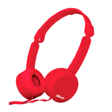 Навушники Trust Nano, Red, 3.5 мм, мікрофон, складні (23105)