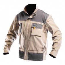Куртка рабочая NEO Tools 2 in 1, Grey, размер M/50, усиленная, отстегивающиеся рукава (81-310-M)