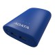 Универсальная мобильная батарея 10000 mAh, Adata P10050V (2.4A, 2xUSB) Dark Blue