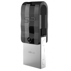 USB 3.1 Flash Drive 128Gb Silicon Power Mobile C31, Black, USB Type-C (SP128GBUC3C31V1K)