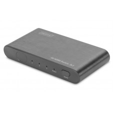 Сплиттер HDMI 3x1, Digitus, Black, 4K, 3D, 3xHDMI (In) / 1xHDMI (Out), пульт ДУ (DS-45316)