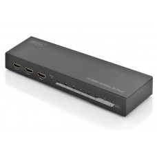 Спліттер HDMI 8x1, Digitus, Black, 4K, 3D, 1xHDMI (In) / 8xHDMI (Out) (DS-43303)