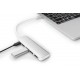 Концентратор USB 3.0 Type-C Digitus, Silver, 4 порти USB 3.0, алюмінієвий корпус (DA-70242-1)