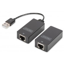 Удлинитель USB 2.0 по витой паре Digitus, Black, 2 шт, до 45 метров (DA-70139-2)