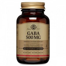 GABA (гамма-аміномасляна кислота), Solgar, 500 мг, 50 вегетаріанських капсул