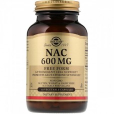 NAC (SOL01791) , Solgar, 600 мг, 60 вегетарианских капсул