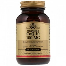 Коензим Q-10 (Megasorb CoQ-10), 100 mg, Solgar, 90 гелевих капсул