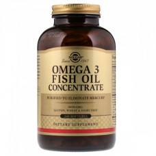Омега-3 риб'ячий жир, концетрат, Omega-3 Fish Oil Concentate, Solgar, 240 желатинових капсул