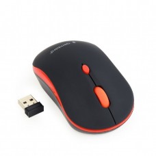 Мышь Gembird MUSW-4B-03-R беспроводная, Black/Red, dpi:1600, USB, 2xAAА (MUSW-4B-03-R)