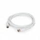 Антенный кабель-удлинитель Cablexpert CCV-515-W-3M White, 75 Ом, 3.0 м (CCV-515-W-3M)