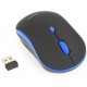 Мышь Gembird MUSW-4B-03-B, Black/Blue, беспроводная, USB, 800/1200/1600 dpi, 1xAА (MUSW-4B-03-B)
