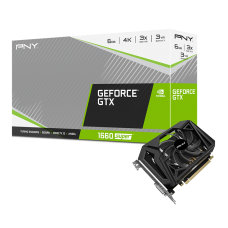 Видеокарта GeForce GTX 1660 SUPER, PNY, 6Gb DDR6, 192-bit (VCG16606SSFPPB)