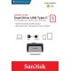 USB 3.1 / Type-C Flash Drive 16Gb SanDisk Ultra Dual, Black/Silver (SDDDC2-016G-G46)