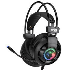 Навушники Marvo HG9018 Black, Multi-LED, мікрофон, звук 7.1, USB, накладні, кабель 2.20 м (HG9018)