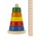 Пирамидка деревянная, Nic, разноцветная (NIC2311)