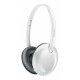 Наушники Philips SHB4405 Over-Ear Wireless Mic, White