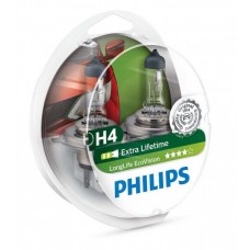Автолампи Philips LongLife EcoVision H4, 2 шт (12342LLECOS2)