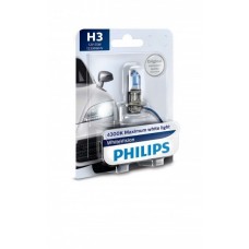 Автолампи Philips White Vision H3, 1 шт (12336WHVB1)