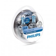 Автолампи Philips White Vision Ultra H4, 2 шт (12342WVUSM)