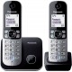 Радіотелефон Panasonic KX-TG6812UAB Black + додаткова трубка, АВН, Caller ID, спікерфон