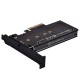 Плата-адаптер SilverStone ECM24, PCI-E 4x, для SSD M.2 (ключ M) (SST-ECM24)