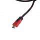Кабель HDMI - HDMI 1.5 м Extradigital Black/Red, V2.0, позолочені конектори (KBH1745)