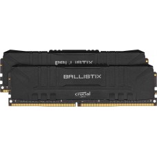 Пам'ять 8Gb x 2 (16Gb Kit) DDR4, 3000 MHz, Crucial Ballistix, Black (BL2K8G30C15U4B)