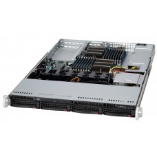 Корпус для сервера SuperMicro SuperChassis 813MFTQC-R407CB, Black, 400W, 1U (CSE-813MFTQC-R407CB)