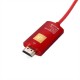 Кабель HDMI - USB Type-C, 2 м, Red, V1.4, Extradigital (KBH1751)
