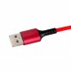 Кабель USB - Lightning + micro USB + Type-C 0.12 м Extradigital Red (KBU1759)