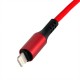 Кабель USB - Lightning + micro USB + Type-C 0.12 м Extradigital Red (KBU1759)