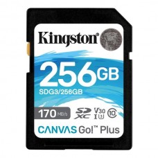 Карта памяти SDXC, 256Gb, Kingston Canvas Go! Plus (SDG3/256GB)