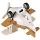 Самолет металлический инерционный Same Toy, Aircraft, коричневый, со светом и музыкой (SY8015Ut-3)