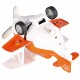 Самолет металлический инерционный Same Toy, Aircraft, оранжевый, со светом и музыкой (SY8012Ut-1)