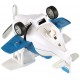 Літак металевий інерційний Same Toy, Aircraft, синій, зі світлом і музикою (SY8012Ut-2)