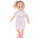 Кукла Same Toy, белое платье в розовый цветочек, 45 см (8010BUt-1)