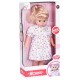 Лялька Same Toy, біле плаття в рожеву квіточку, 45 см (8010BUt-1)