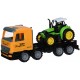 Машинка инерционная Same Toy, Super Combination, тягач, желтый с трактором (98-84Ut-2)