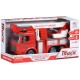 Машинка инерционная Same Toy, Truck, пожарная машина с подъемным краном со светом (98-617AUt)