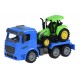 Машинка інерційна Same Toy, Truck, тягач, синій з трактором (98-613Ut-2)