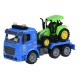 Машинка инерционная Same Toy, Truck, тягач, синий, с трактором со светом и звуком (98-615AUt-2)