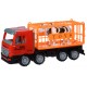 Машинка инерционная Same Toy, Super Combination, грузовик, красная, для перевозки животных (98-82Ut)