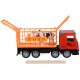 Машинка інерційна Same Toy, Super Combination, вантажівка, червона, для перевезення тварин (98-82Ut)